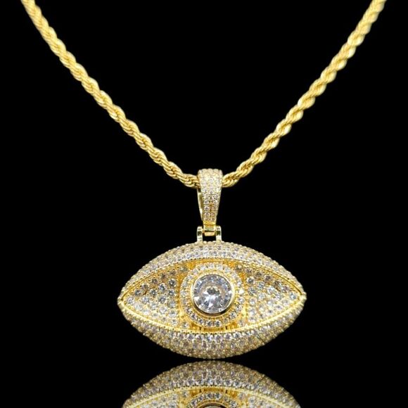 18" x 3mm Rope Chain - Gold Finish Eye - Picture 8 of 10